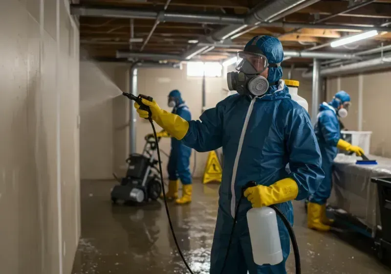 Basement Sanitization and Antimicrobial Treatment process in Hardwick, GA